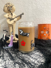 Load image into Gallery viewer, Dia de Muertos Animals 16oz glass cup
