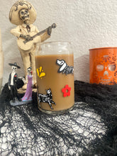 Load image into Gallery viewer, Dia de Muertos Animals 16oz glass cup
