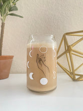 Load image into Gallery viewer, Moon Phases 16oz. glass can cup
