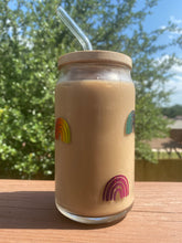 Load image into Gallery viewer, Tiny Rainbows 16oz glass cup
