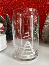 Load image into Gallery viewer, Christmas Trees, cold color-changing 16 oz. glass cup
