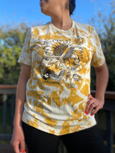 Load image into Gallery viewer, Sunflower honeycomb, mustard bleached shirt
